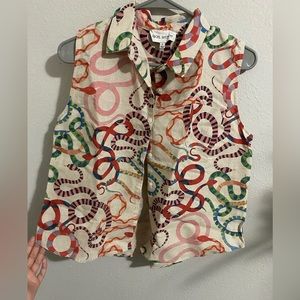 rachel antonoff short sleeve button up shirt